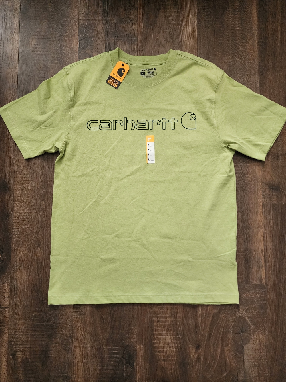 Carhartt Men's Short Sleeve Logo Tee - Lime Green